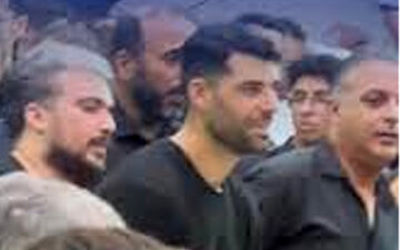 عزاداری مهدی طارمی در مراسم سینه‌زنی بوشهری‌ها
