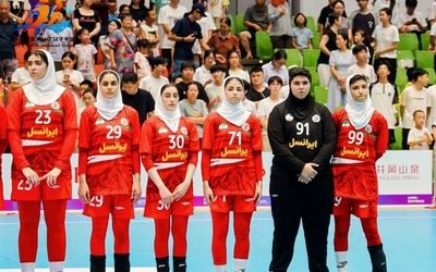 ششمی دختران هندبال در آسیا با شکست برابر هند